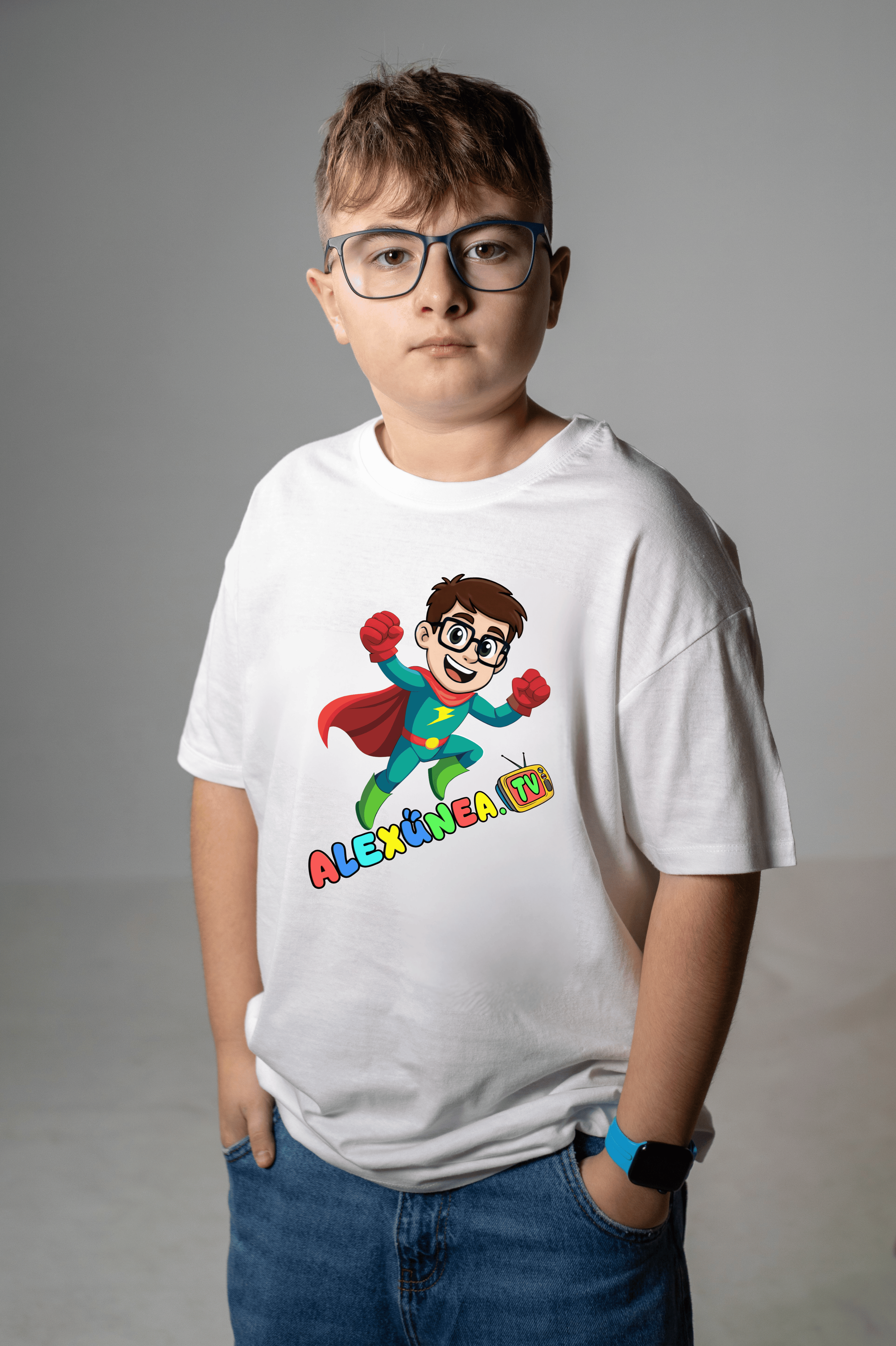 TRICOU OFICIAL ALEXUNEA TV | "SUPER-EROU"
